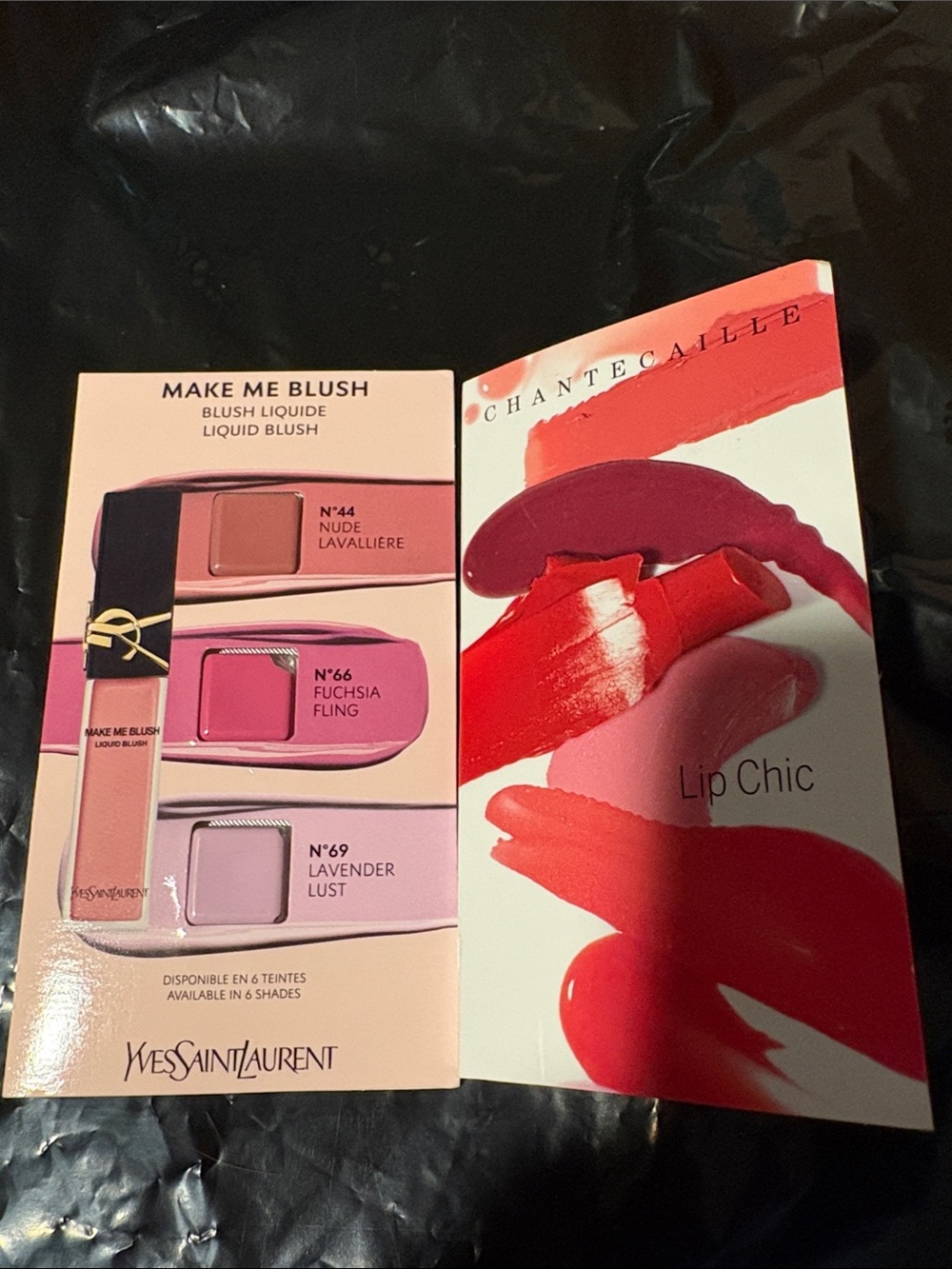 Yves Saint Laurent Make Me Blush Trio & Chantecaille Lip Chic Lipstick samples